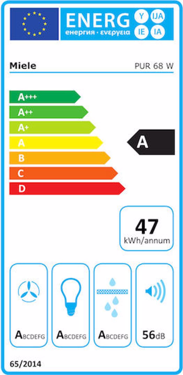 Aporrofitiras Tzaki Miele PUR 68 W MAT Black 60 cm A